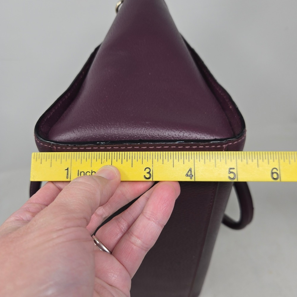 Kate Spade Plum Purple Leather Grove Street Lana Satchel Purse Handbag - Picture 9 of 16